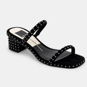 Dolce vita black riya studded sandal size 9